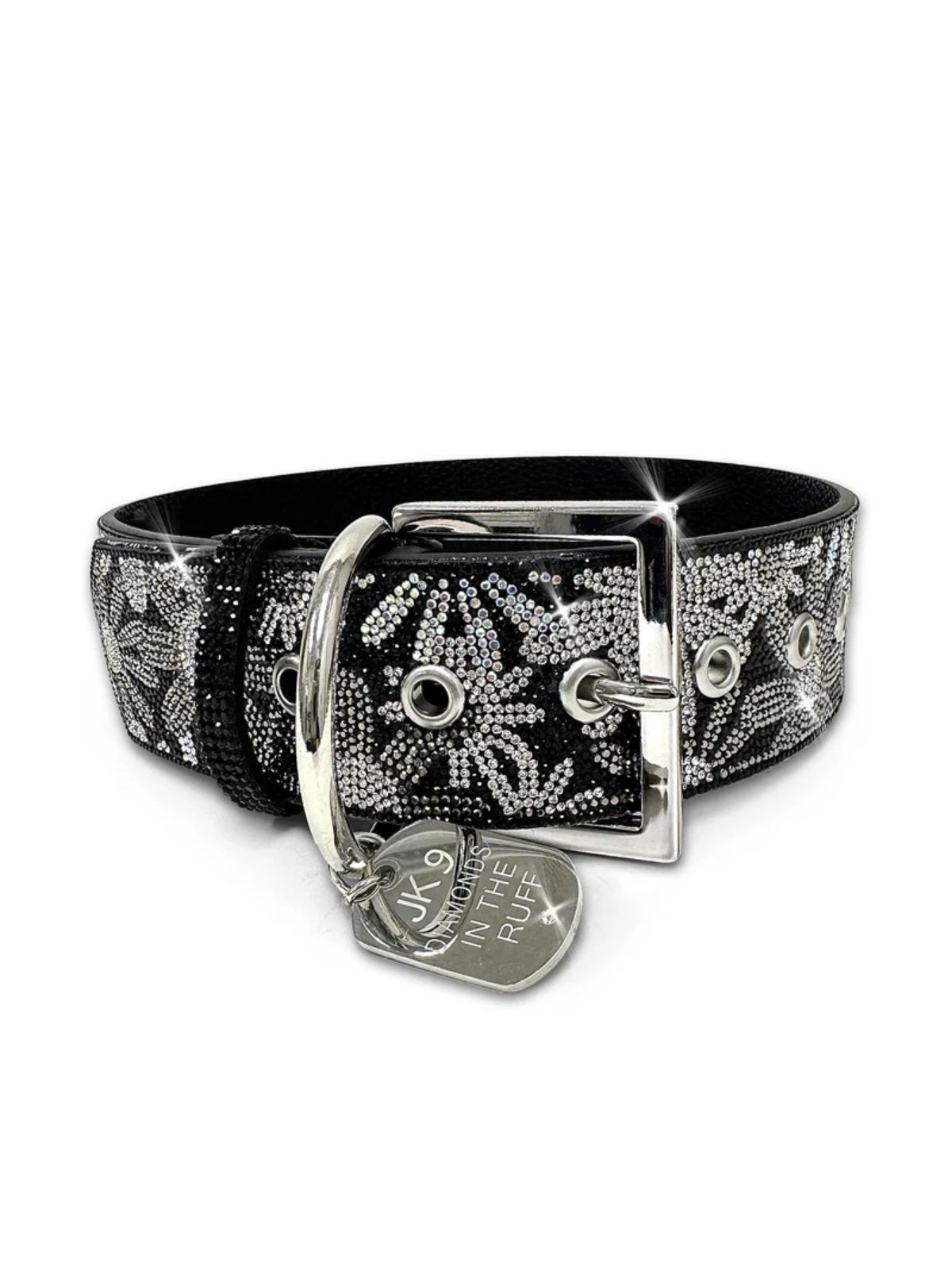 Collier pour chien Large Flower Power Diamonds in the Ruff noir Jacqueline Kent Collier pour chien Large Flower Power Diamonds in the Ruff noir Jacqueline Kent