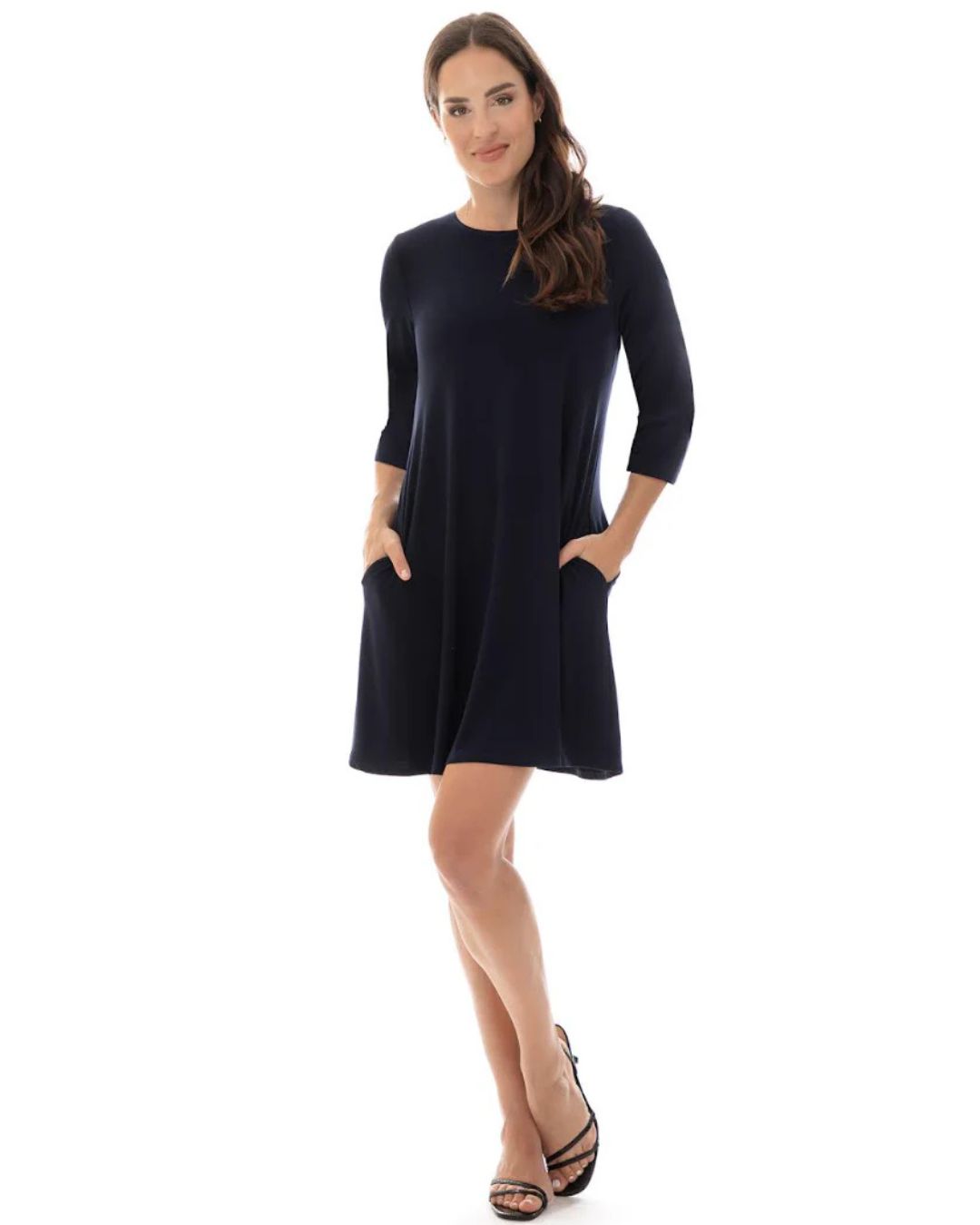 Robe avec poches et col rond Bali 7996 