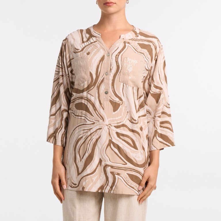 Chemise à motif avec poches brillantes Goa 