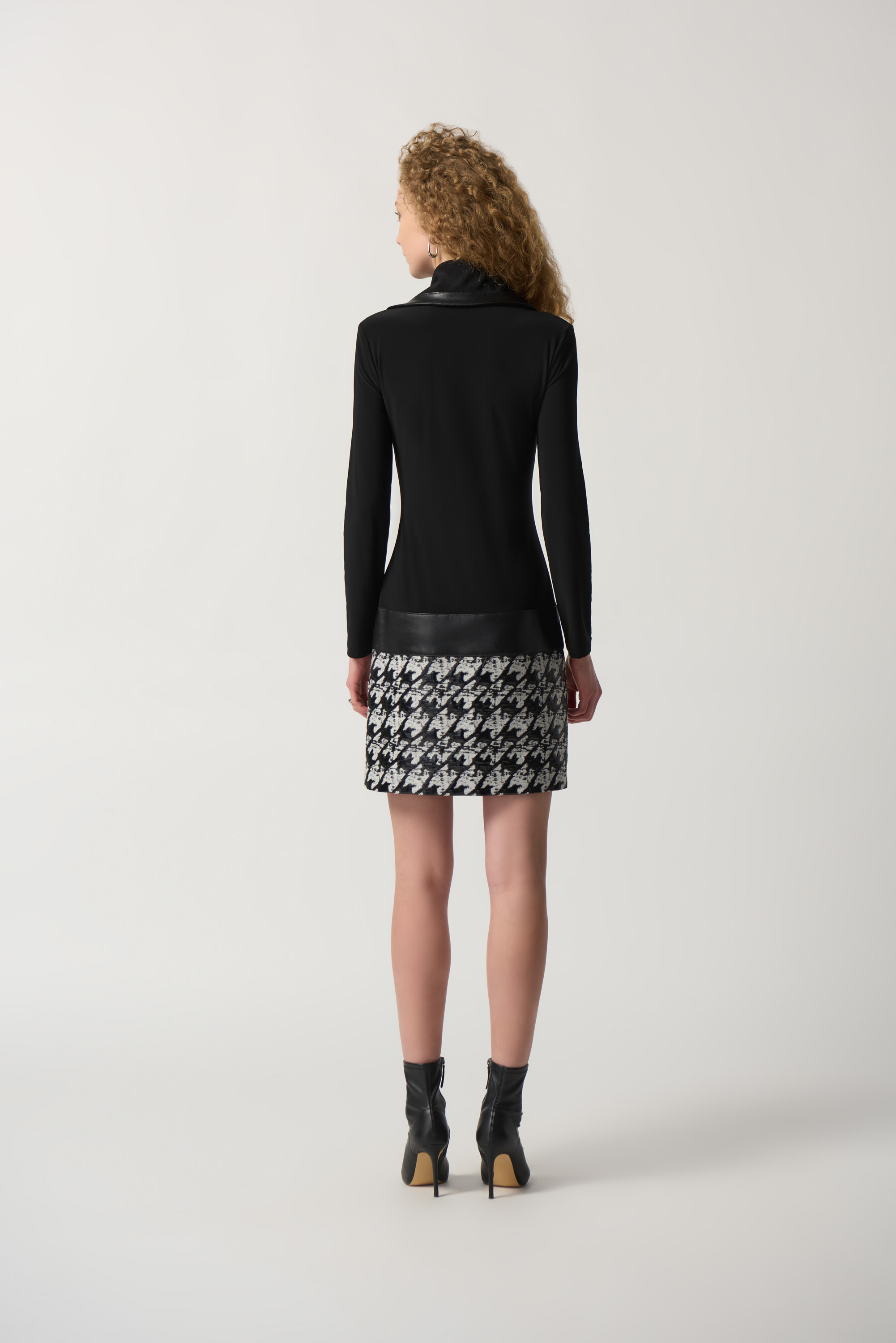 Robe droite pied de poule Joseph Ribkoff 233130 