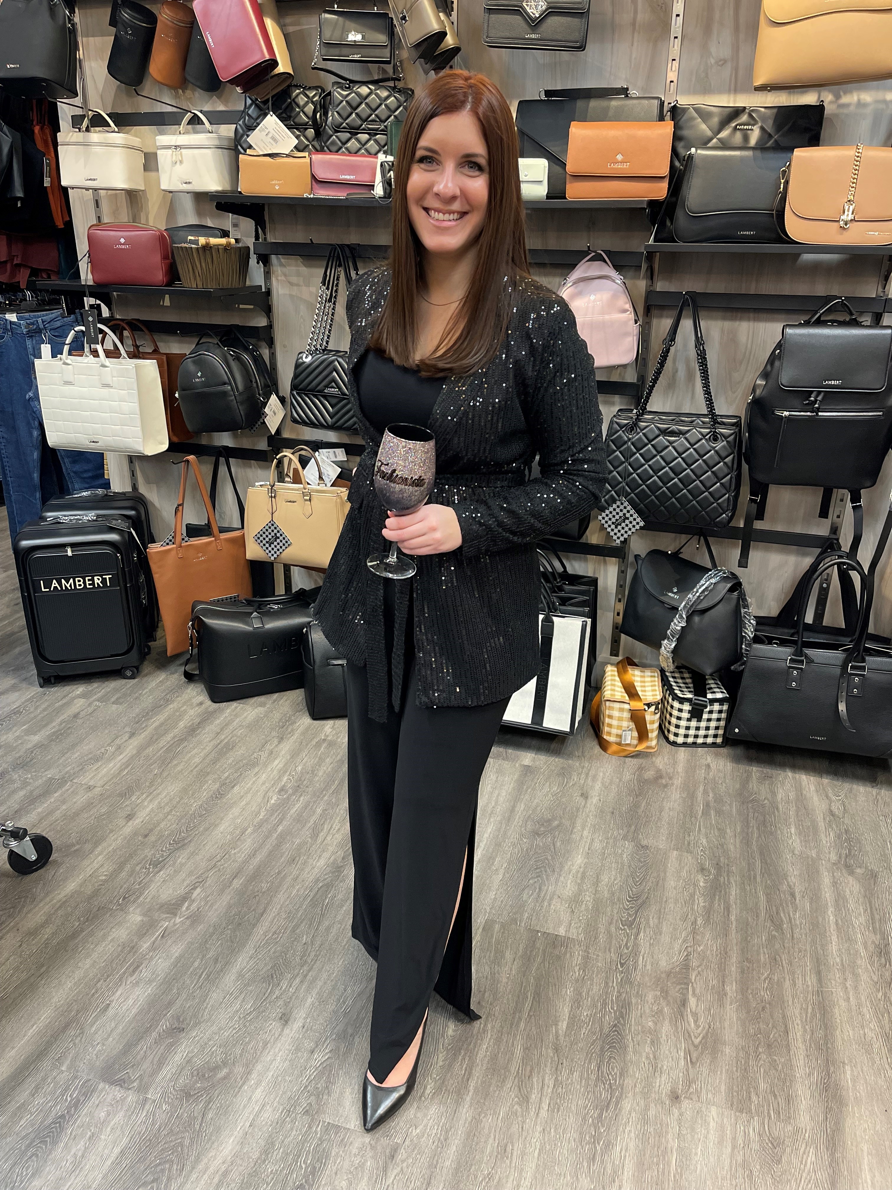 Blazer à sequins avec ceinture à nouer Apricot 605350 