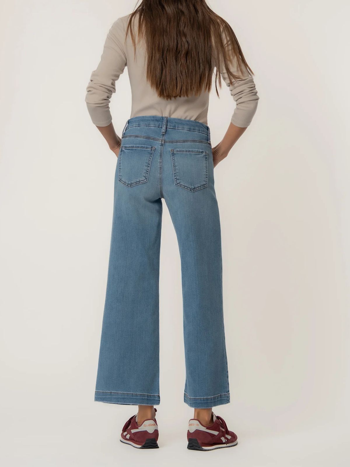 Jeans à taille haute et jambe large Meg Kut 