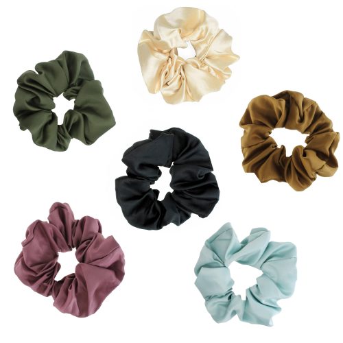 Chouchou satiné rose violet Jackie J XB11A
