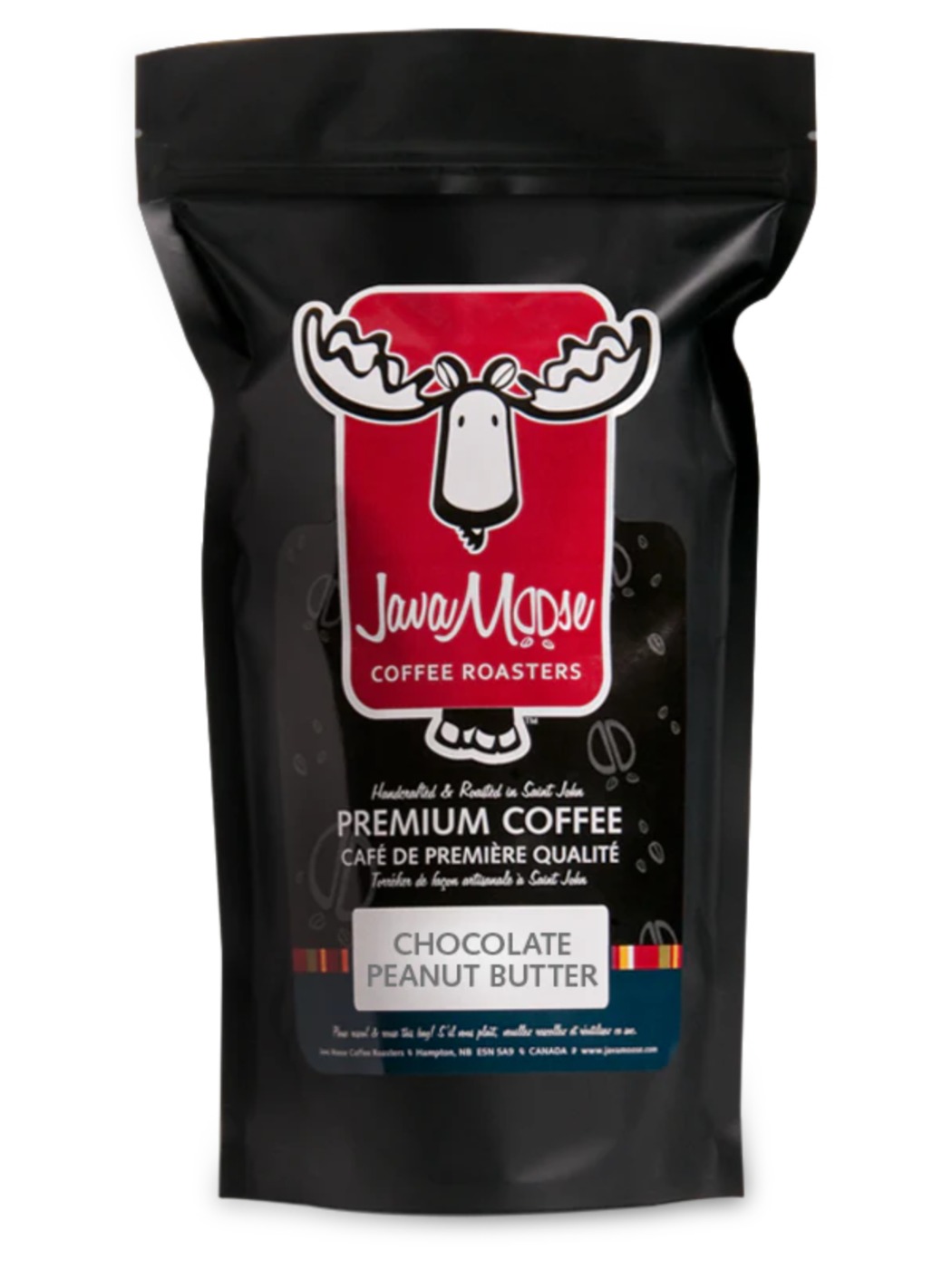 Beurre d’arachide au chocolat 227g en grains Javamoose
