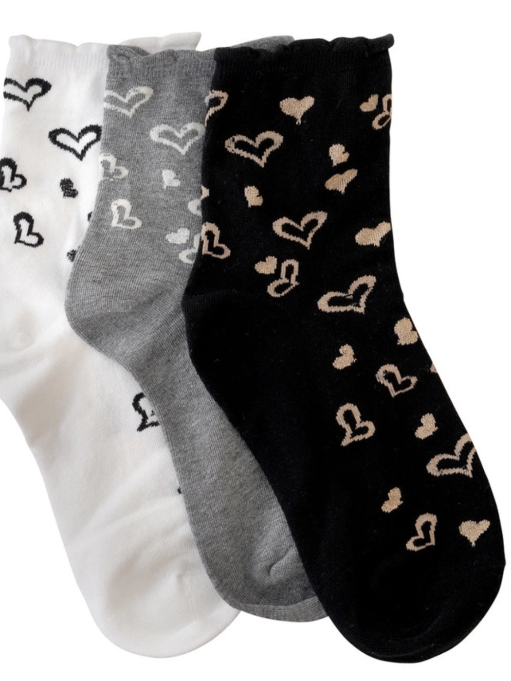 Chaussettes courtes avec design de coeur LIMLIM