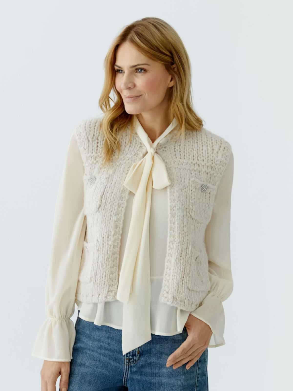 Gilet en maille OUI