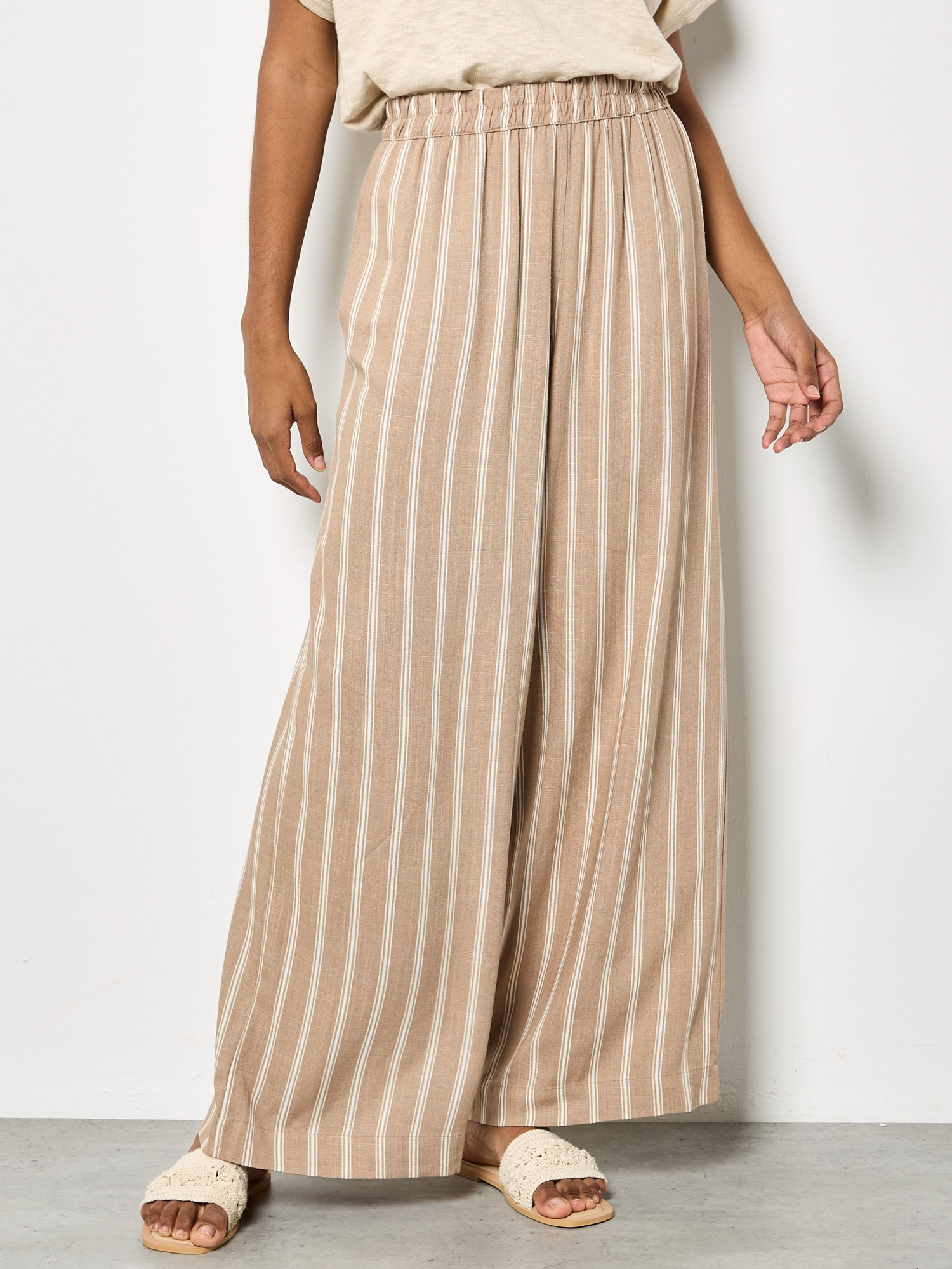 Pantalon à rayures Apricot 