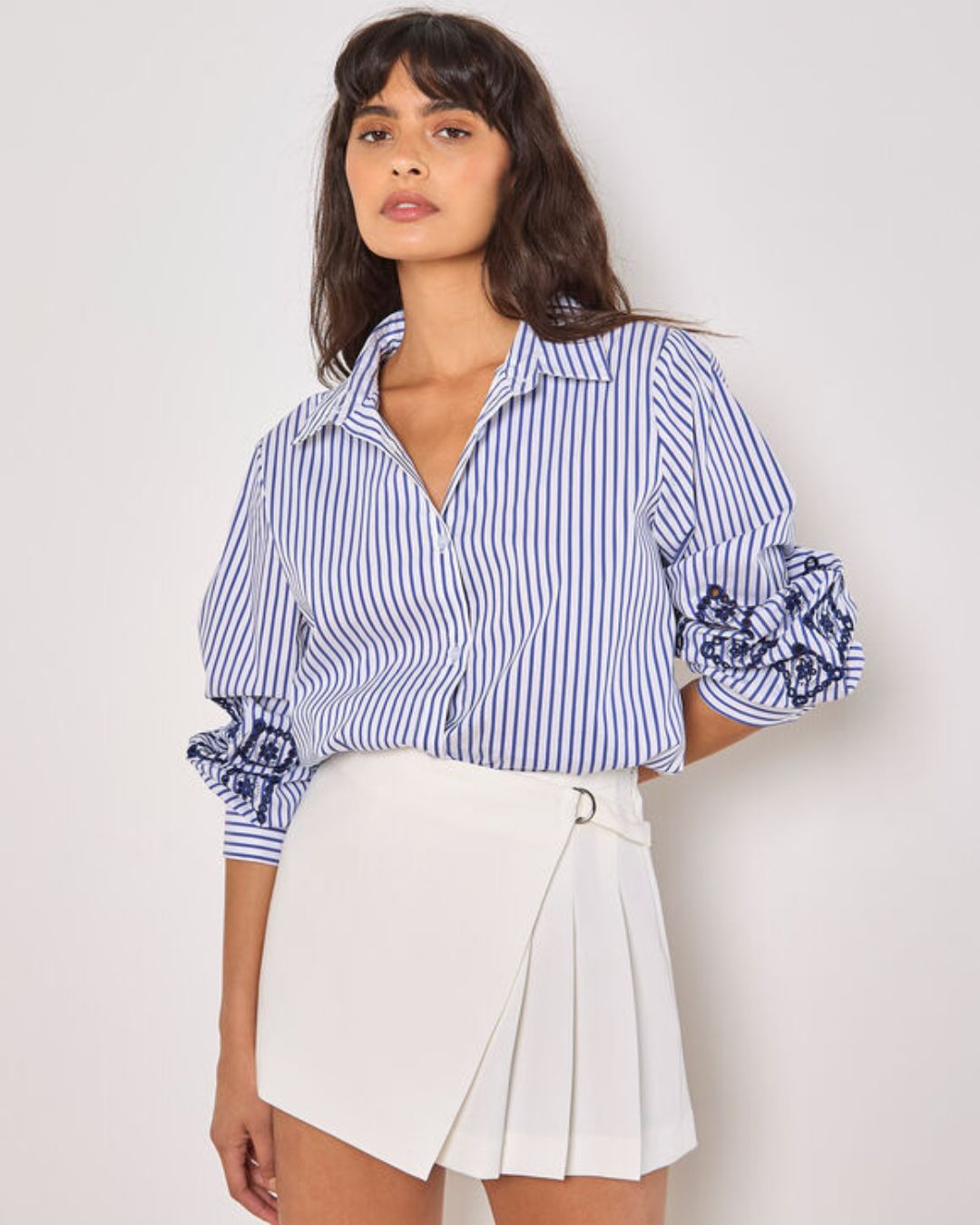 Short-jupe plissée à nouer Apricot 967526