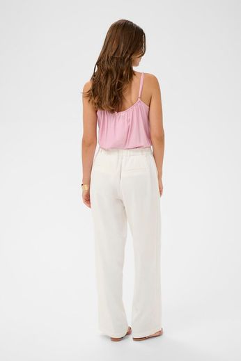 Pantalon à jambe large Cream 