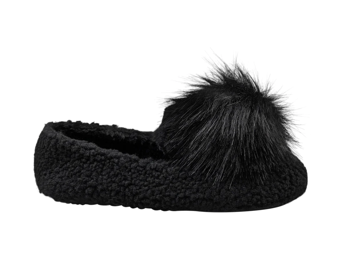 Mocassins à pompons en sherpa LATTELOVE 