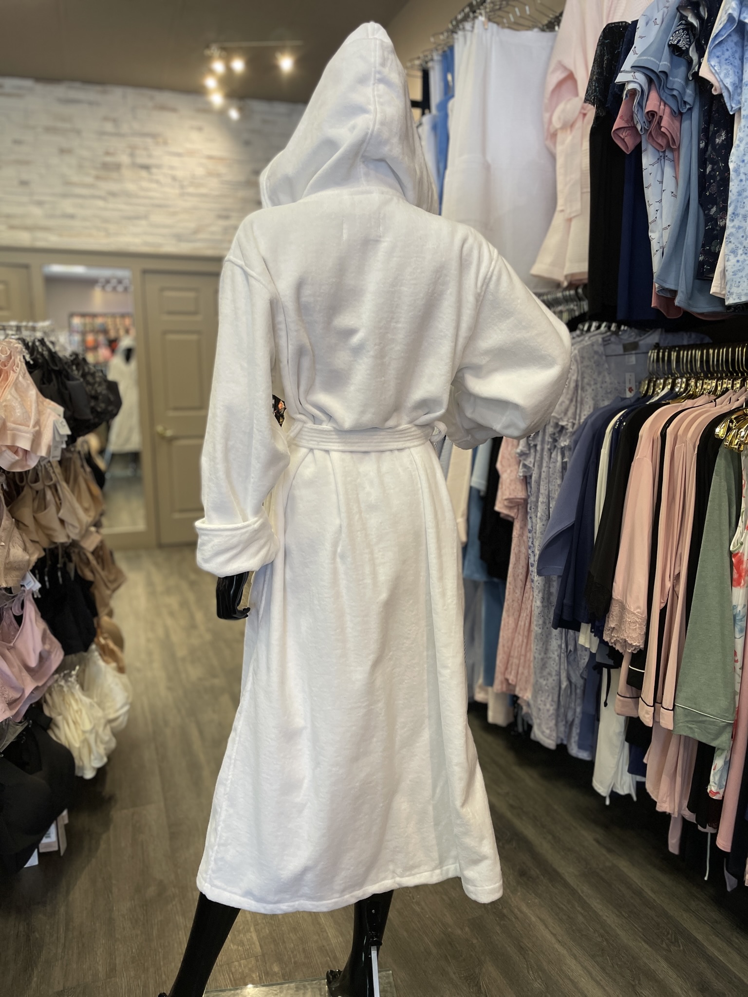 Peignoir à capuche Terry Velour Mansfield M128SL 