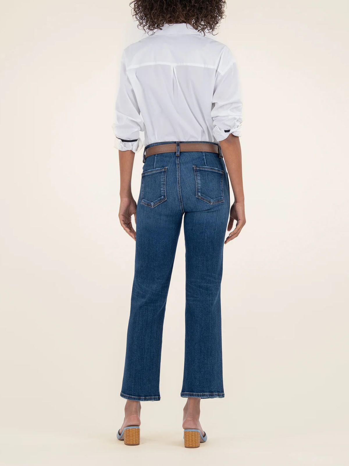 Jeans Pattie à taille haute et coupe droite Kut