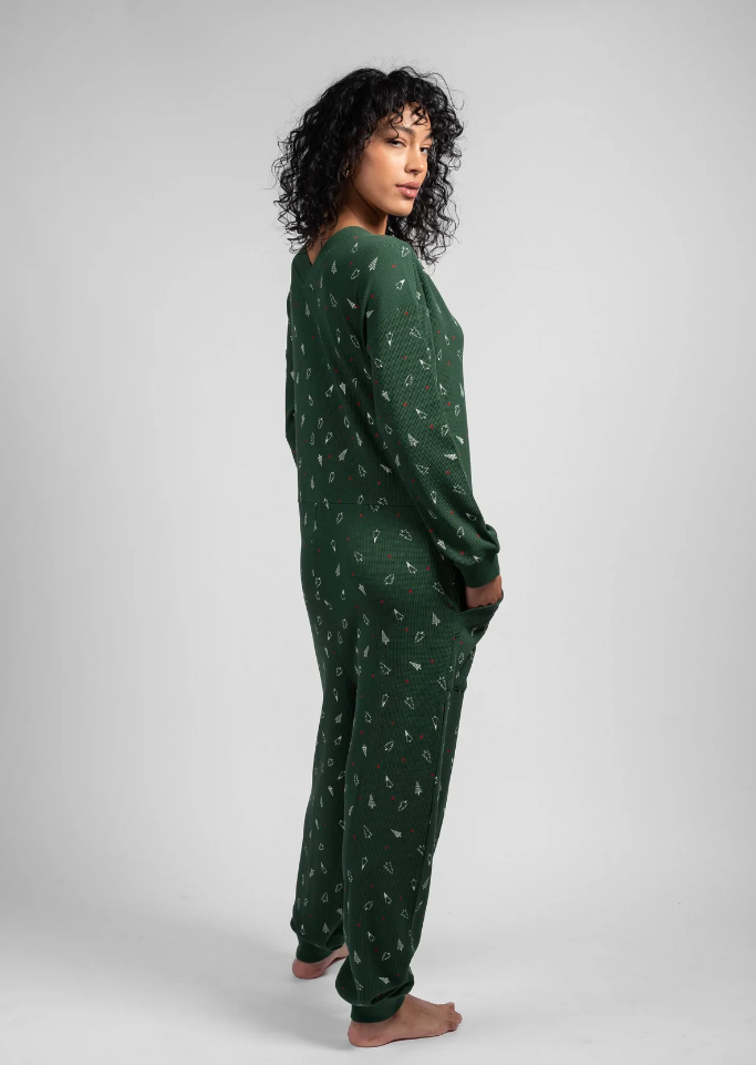 Jumpsuit gaufré à imprimé LATTELOVE 