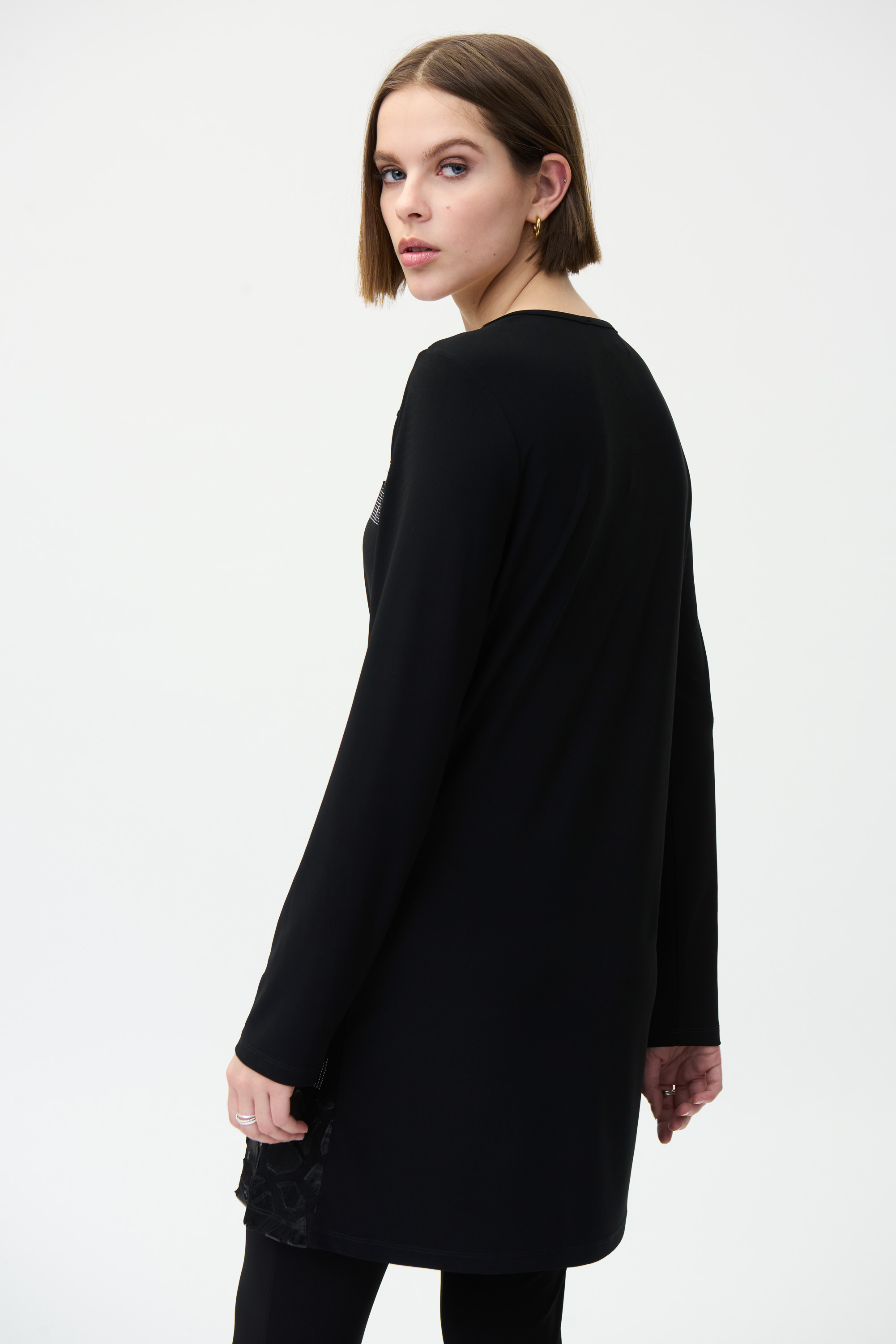 Tunique avec strass et découpes Joseph Ribkoff 224350 