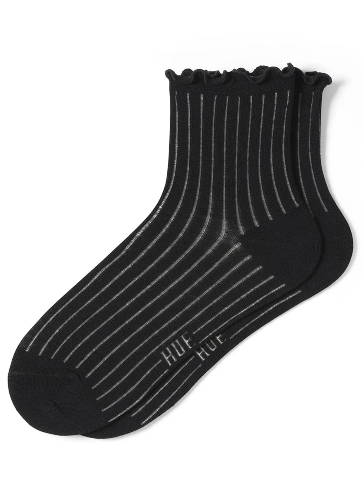 Chaussettes côtelées transparentes Hue